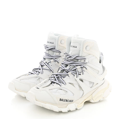 Balenciaga Mesh Nylon Womens Track Hike Sneakers 39 White 3 of 9
