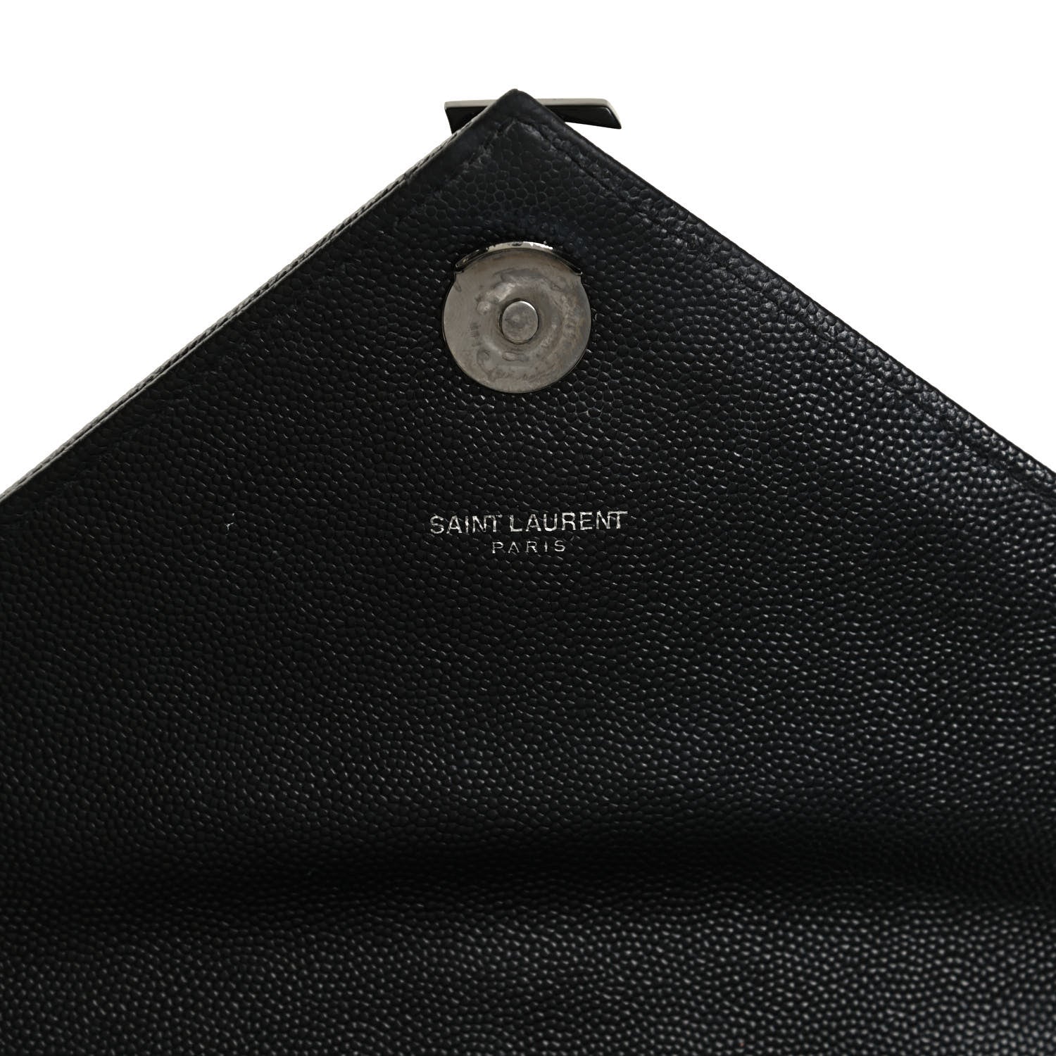 Saint Laurent Grain De Poudre Textured Mixed Matelasse Triquilt Medium Monogram Satchel Black 7 of 13