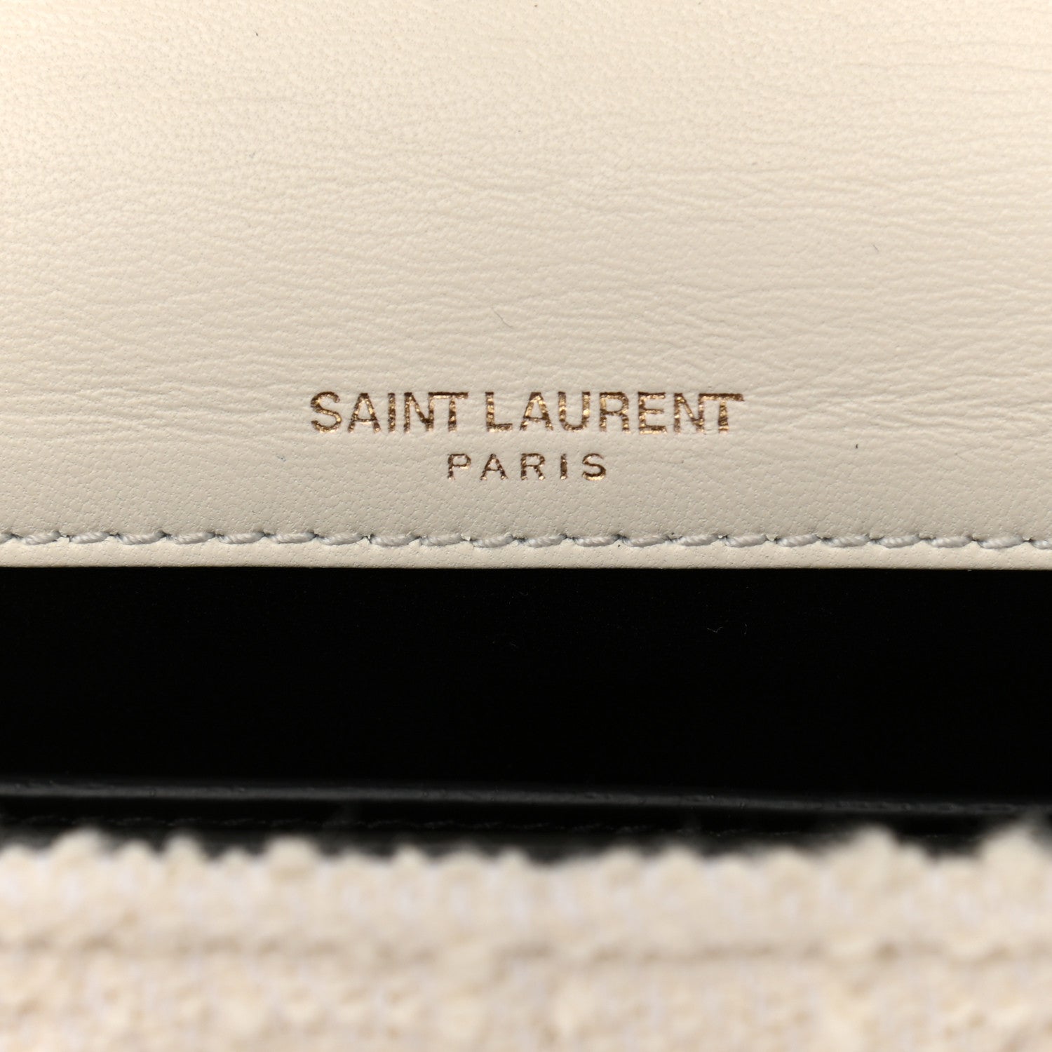 Saint Laurent Boucle Tweed Patchwork Monogram Medium Jamie Baguette Craie 6 of 11