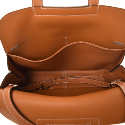Hermes Taurillon Clemence Halzan 31 Toffee 7 of 10