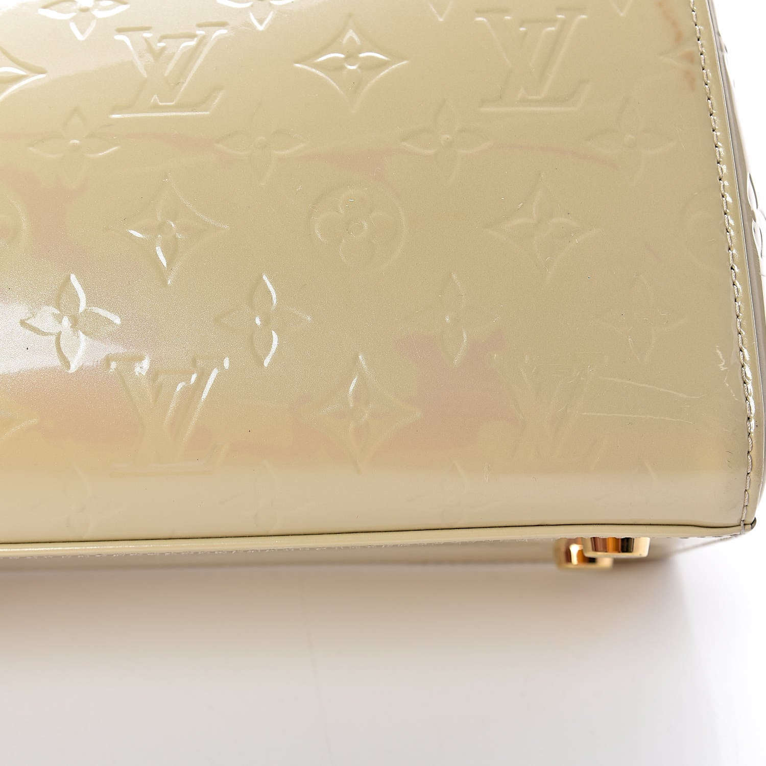 Louis Vuitton Vernis Brea MM Blanc Corail 10 of 13