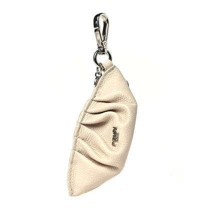 Fendi Vitello Cher Dumpling Bag Charm Camelia 1 of 5