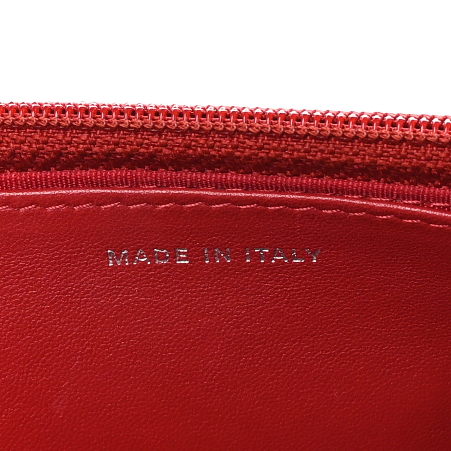 Chanel Lambskin Quilted CC Crossing Wallet On Chain WOC Red 8 of 12
