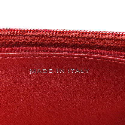 Chanel Lambskin Quilted CC Crossing Wallet On Chain WOC Red 8 of 12