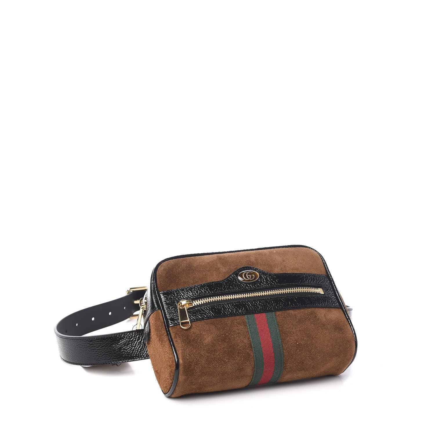 Gucci Suede Small Ophidia Belt Bag 85 34 Brown 3 of 8