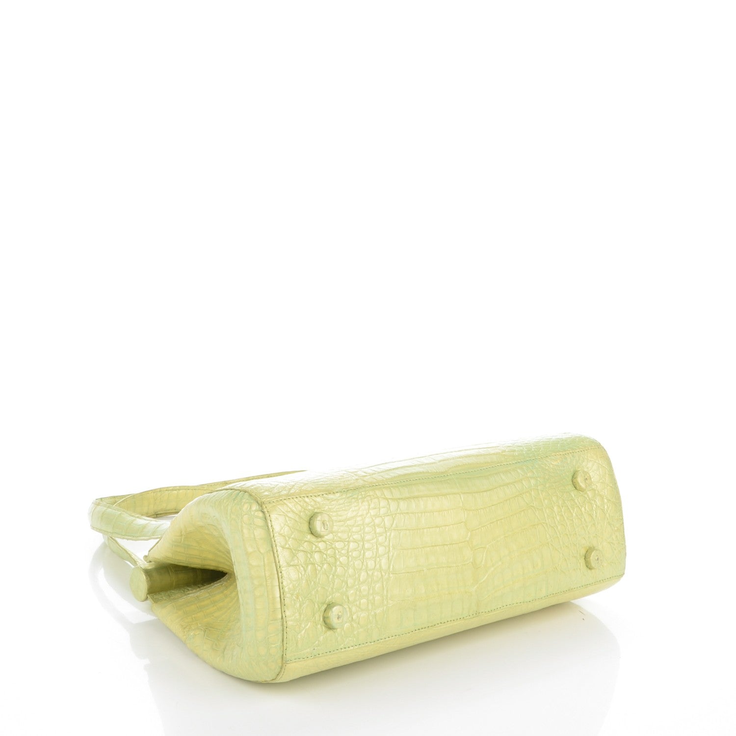 Nancy Gonzalez Crocodile Tote Lime 4 of 8