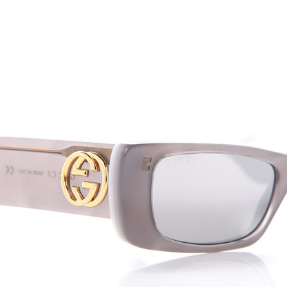 Gucci Acetate Rectangular GG0516S Sunglasses Grey Gold 7 of 7
