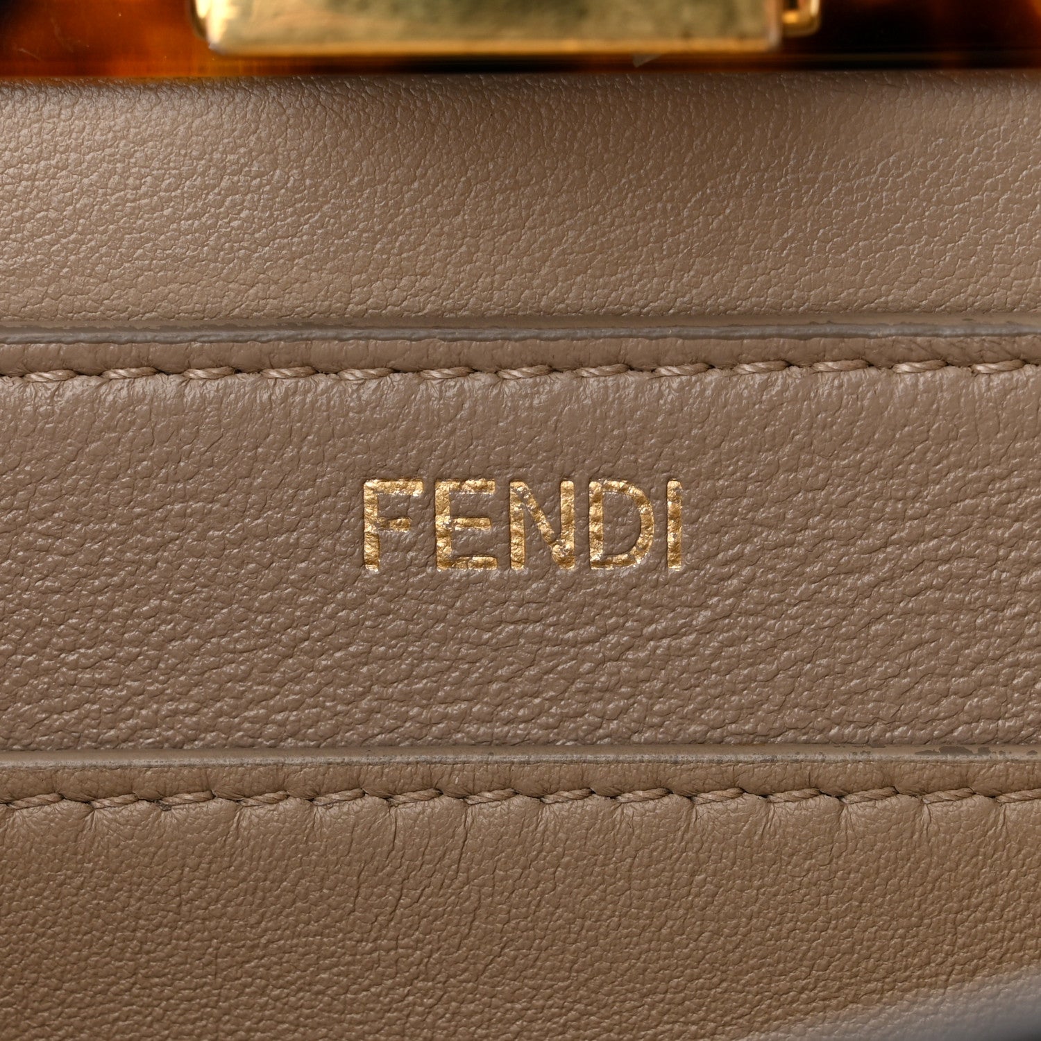 Fendi Vitello Seta Shiny Nappa Plexiglass Bi-Color Small Peekaboo I SEE U Satchel Tartaruga Black 7 of 10