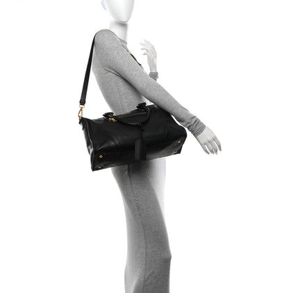 Prada Vitello Daino Shopping Satchel Black 2 of 11
