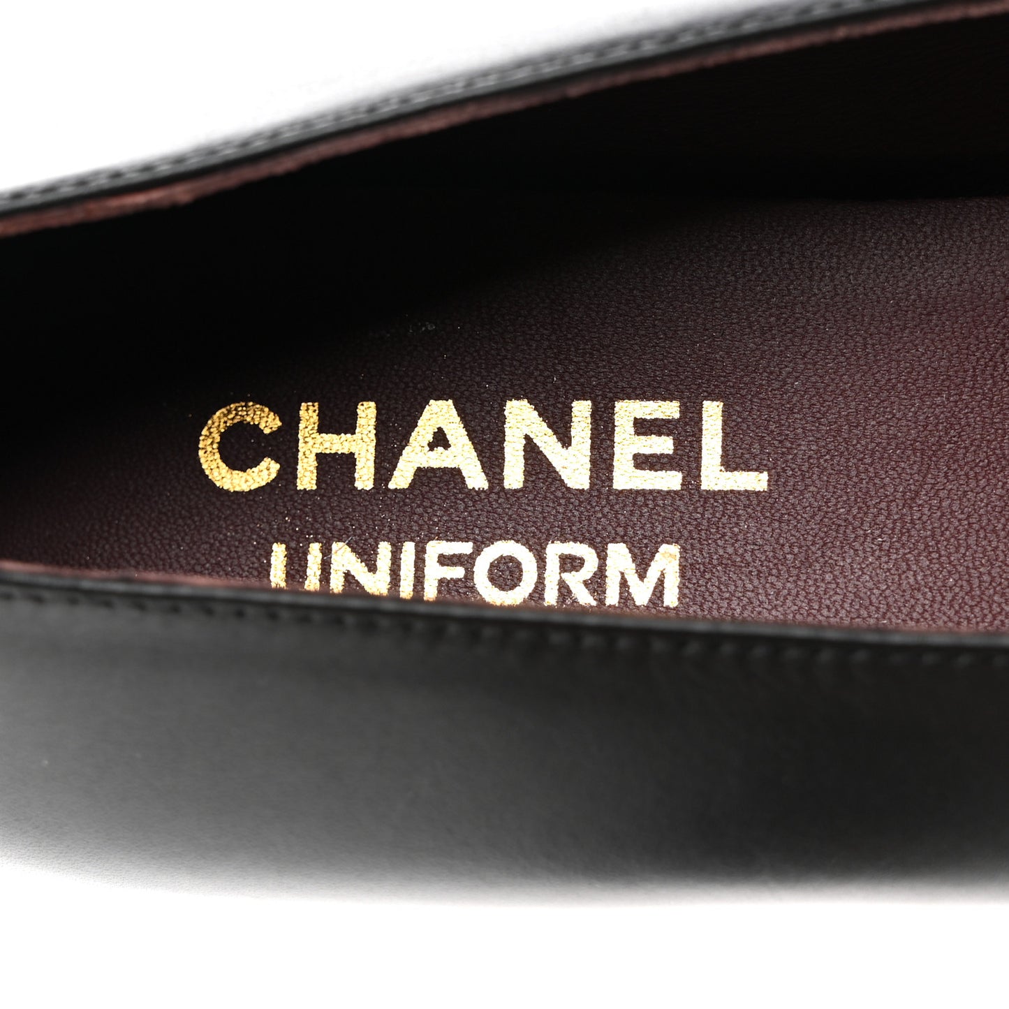 Lambskin Cap Toe Ballerina Flats 36.5 Black