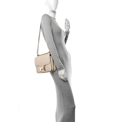 Hermes Epsom Constance 24 Craie 2 of 12