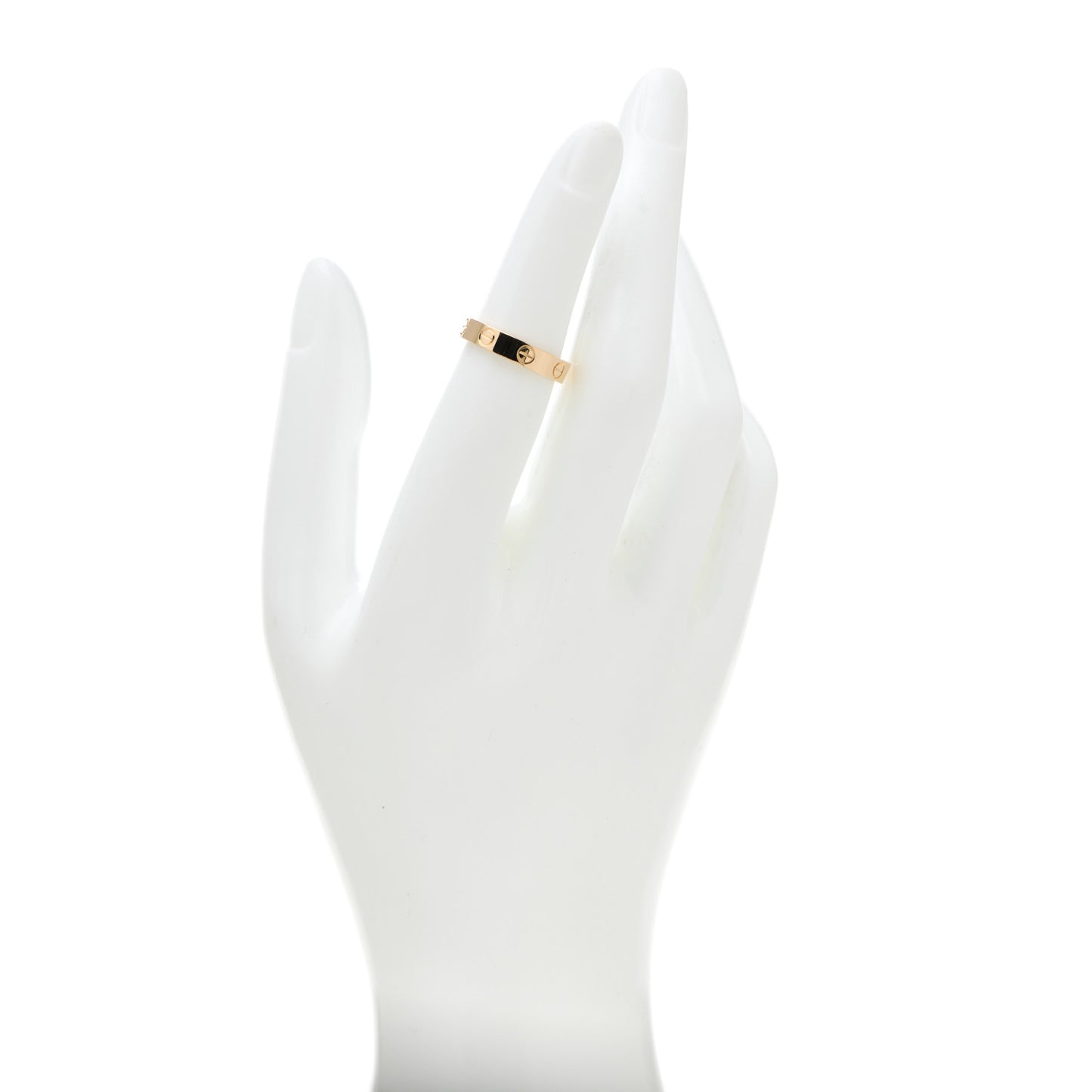 18K Yellow Gold 3.5mm LOVE Wedding Band Ring 50 5.25
