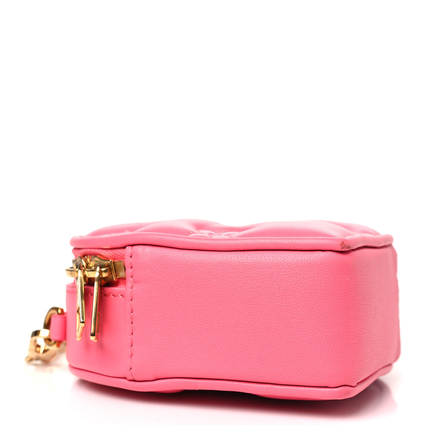 Calfskin Embroidered Monogram Pop My Heart Bag Pouch Dragon Fruit Pink