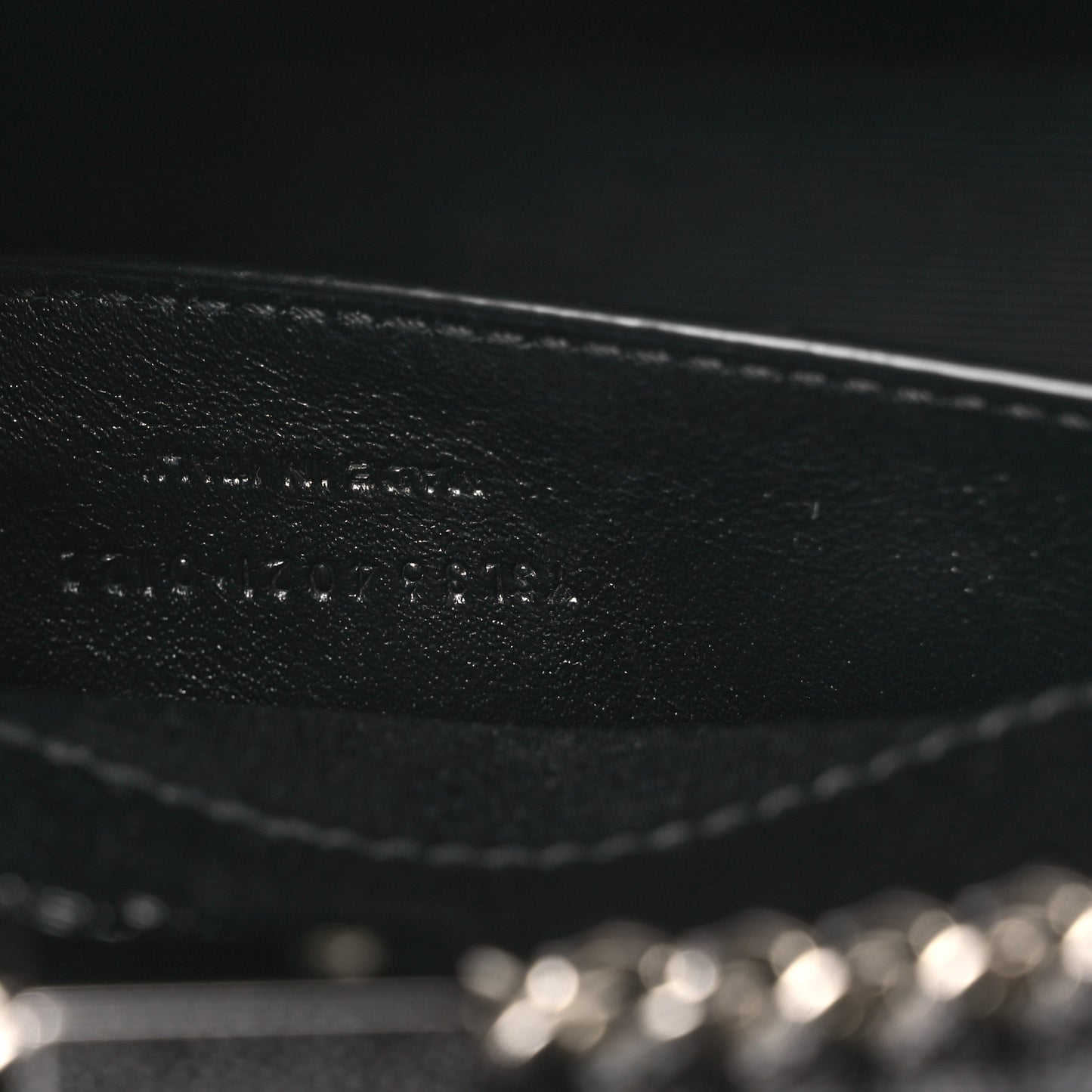Grain De Poudre Medium Classic Monogram Kate Satchel Black