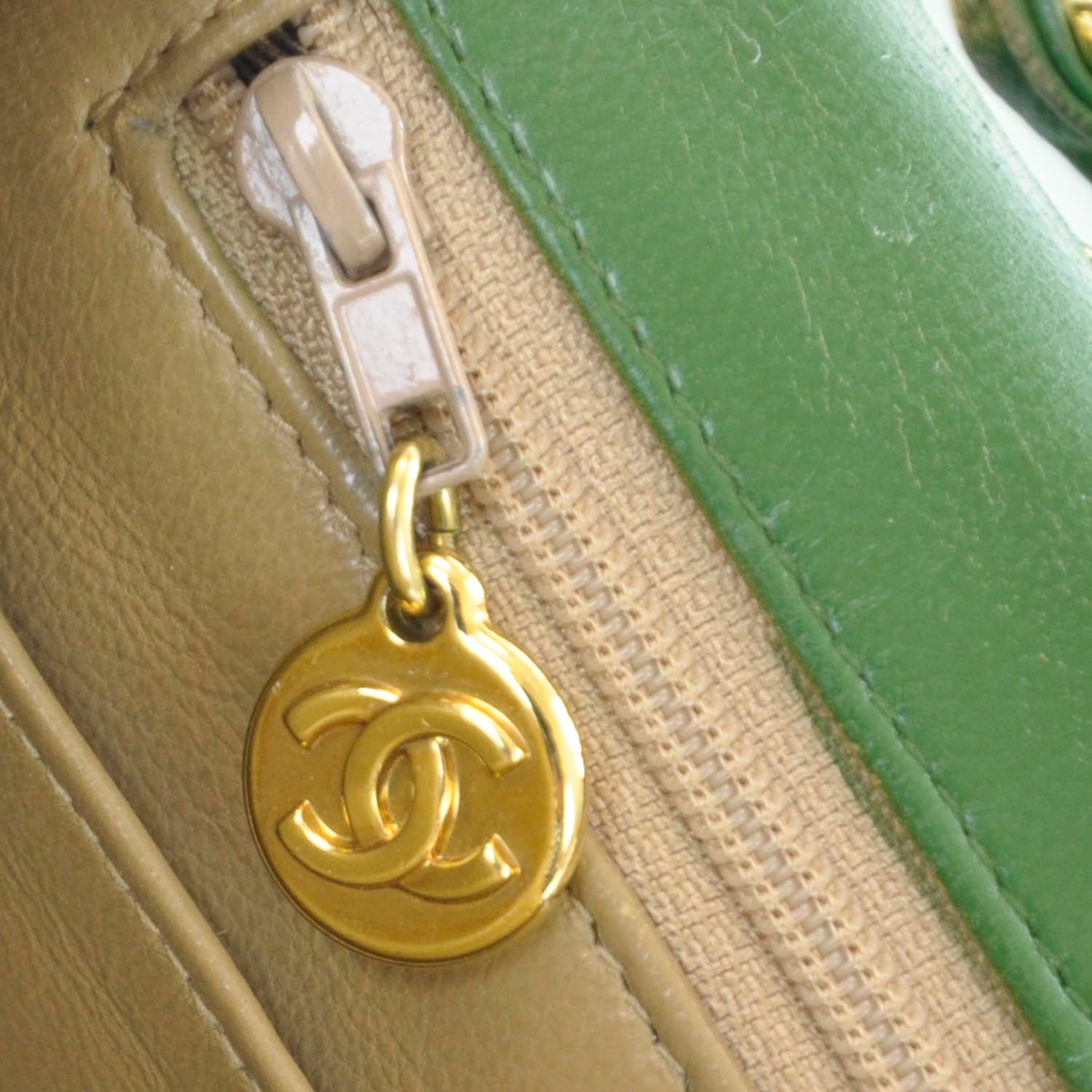 Chanel Lambskin Horizontal Quilt Jumbo Flap Kelly Green 12 of 13