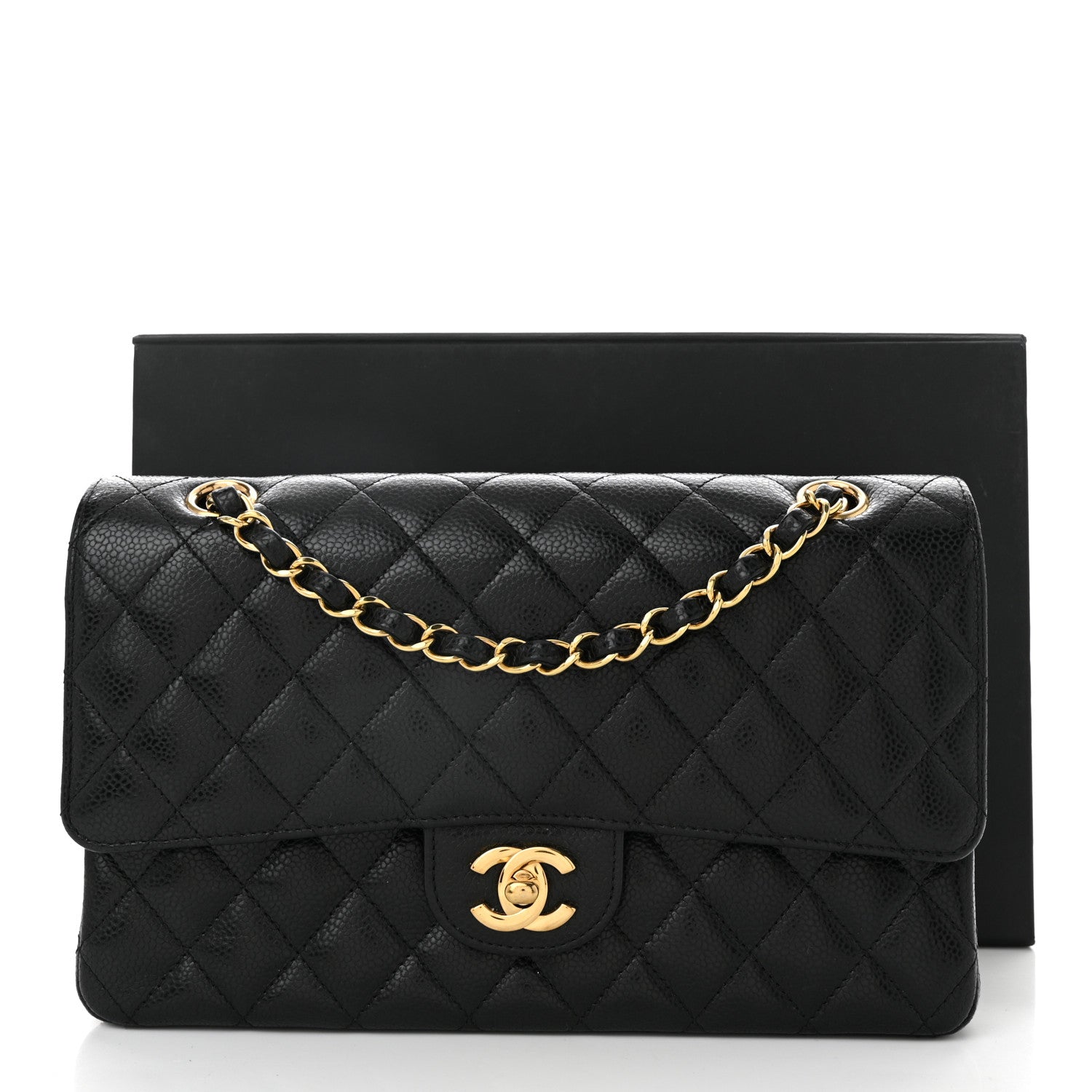Chanel Caviar Quilted Medium Double Flap Black 11 of 11