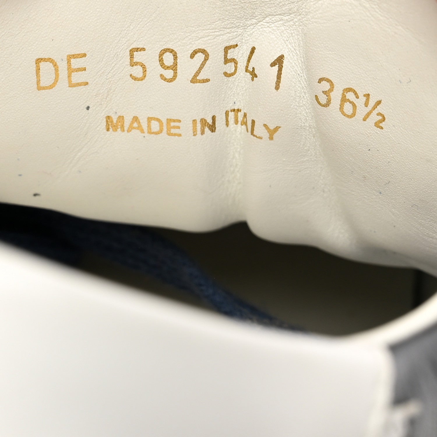Saint Laurent Calfskin Star Court Sneakers Navy White Optique 36.5 7 of 9