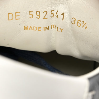 Saint Laurent Calfskin Star Court Sneakers Navy White Optique 36.5 7 of 9