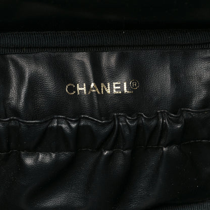 Chanel Lambskin Vanity Cosmetic Case Black 6 of 10