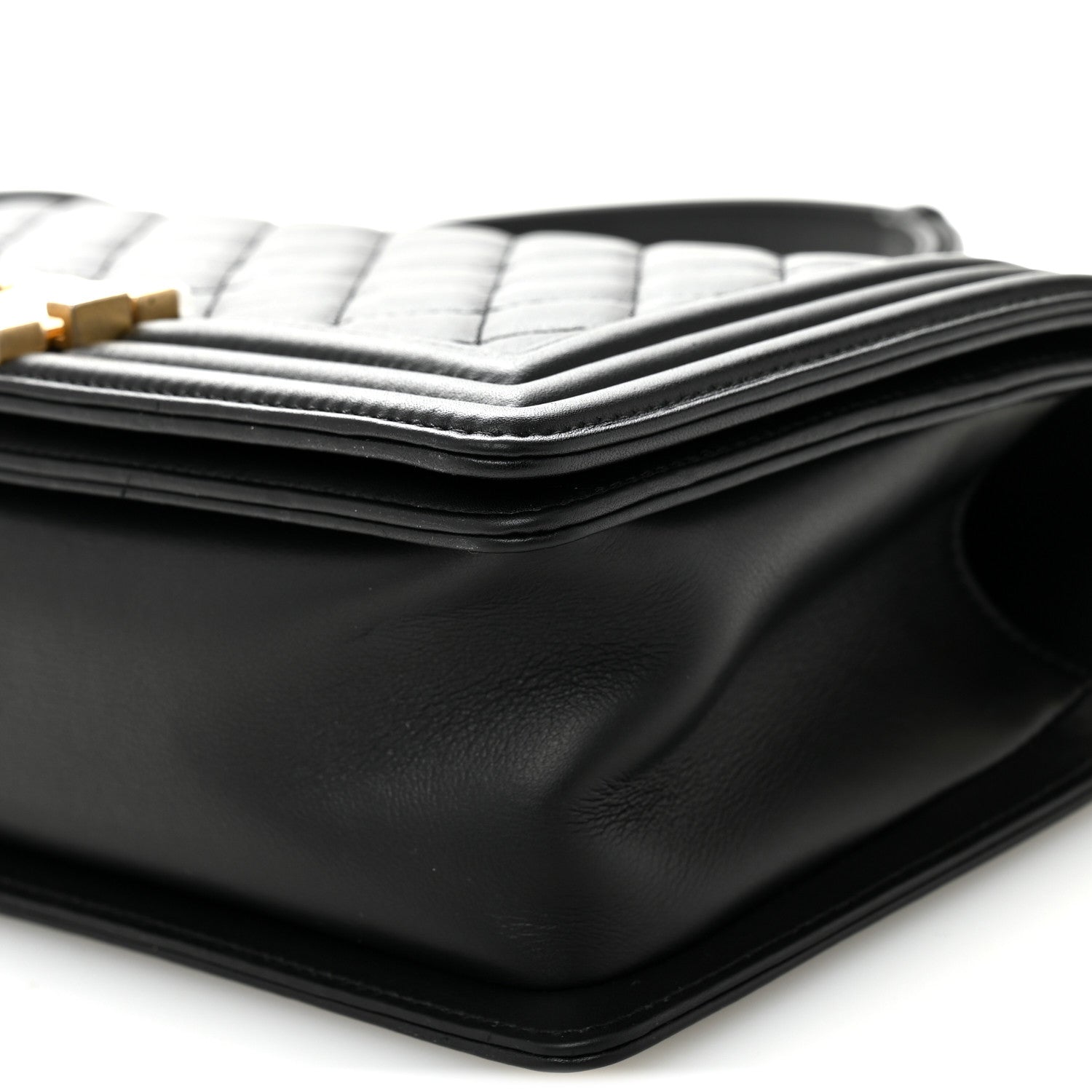 Chanel Calfskin Quilted Medium Boy Flap Black 10 of 10