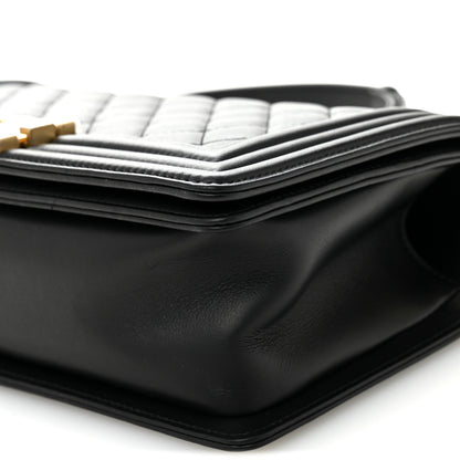 Chanel Calfskin Quilted Medium Boy Flap Black 10 of 10