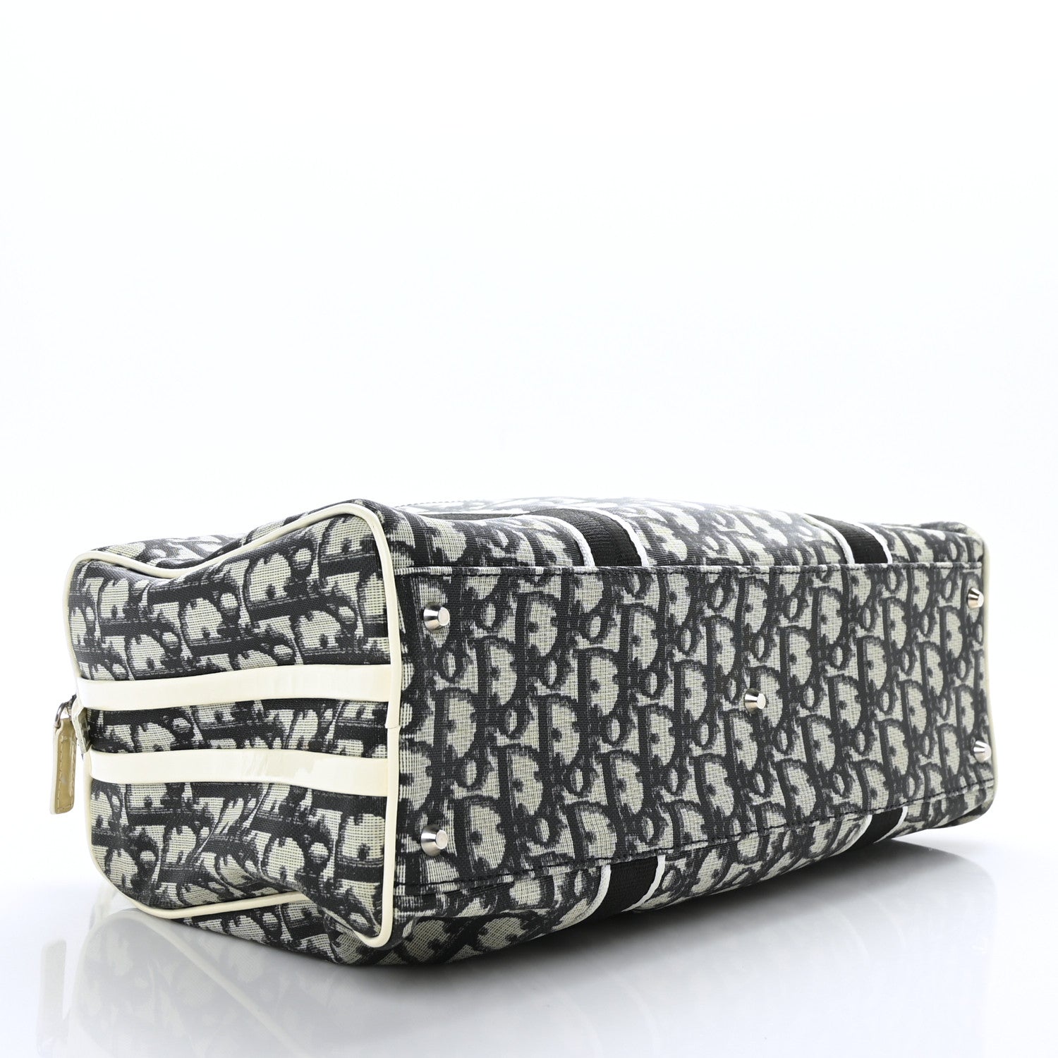Christian Dior Monogram Trotter No 2 Boston Bag Blue 1181311
