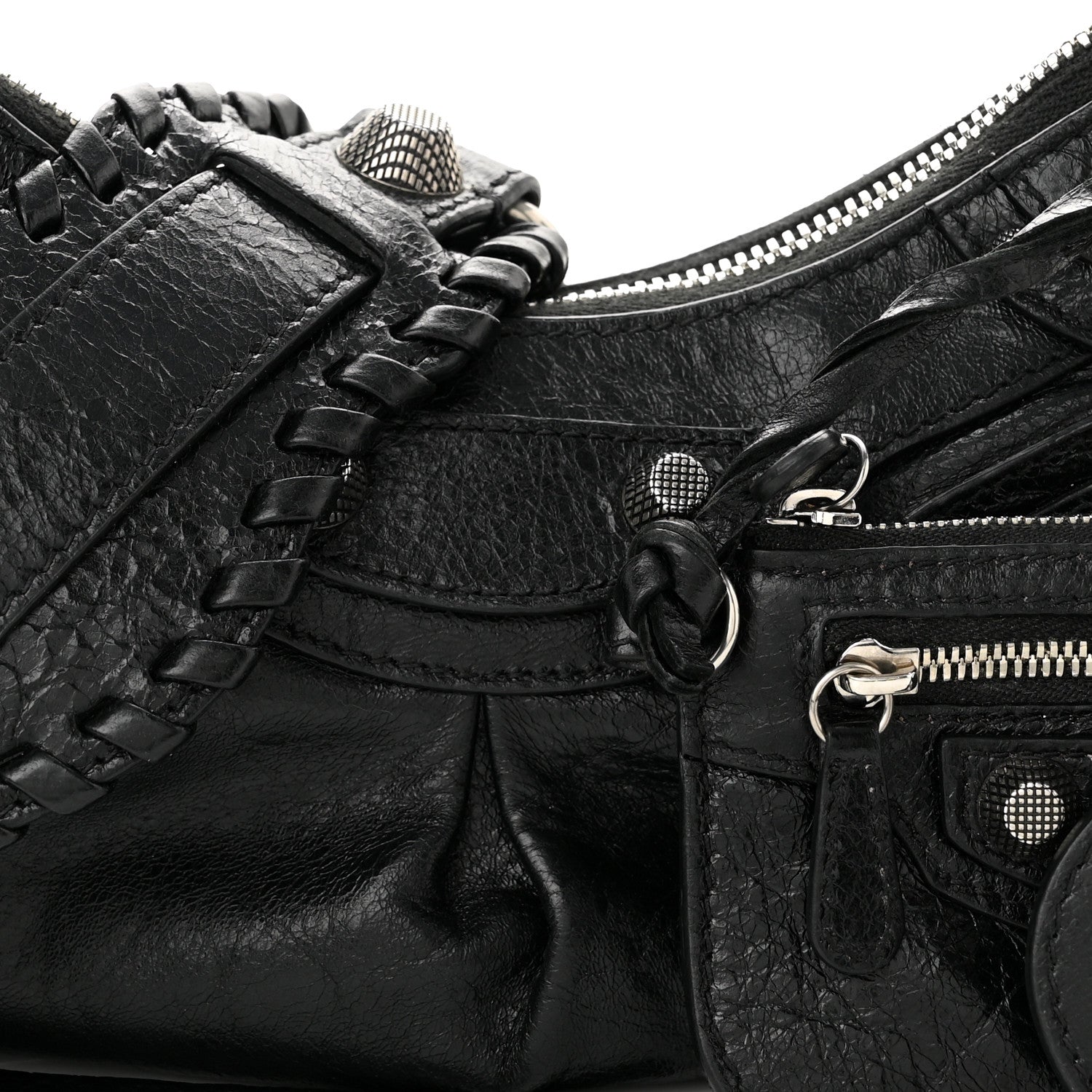 Balenciaga Agneau Arena Le Cagole Shoulder Bag XS Black 7 of 9