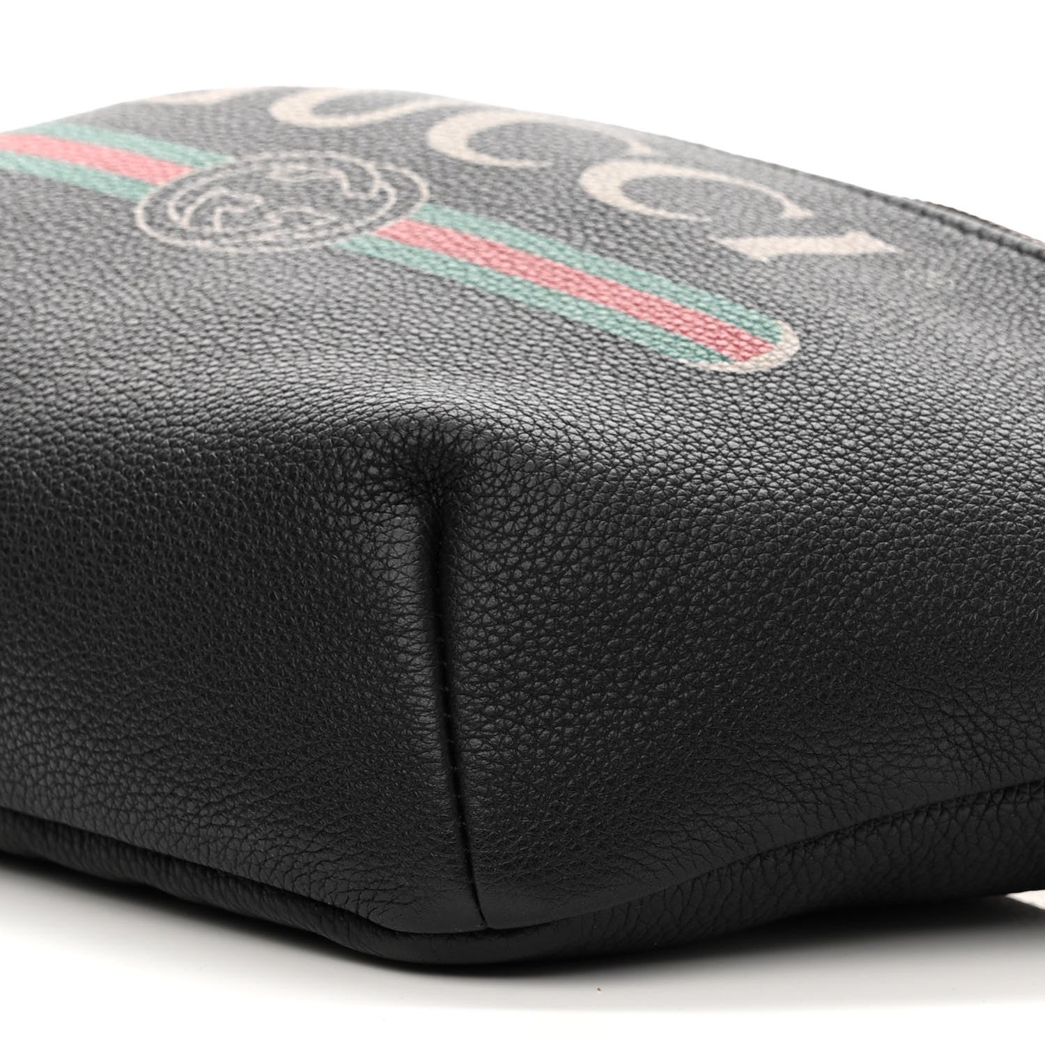Gucci Grained Calfskin Logo Belt Bag Black 10 of 10