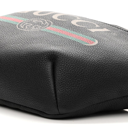 Gucci Grained Calfskin Logo Belt Bag Black 10 of 10