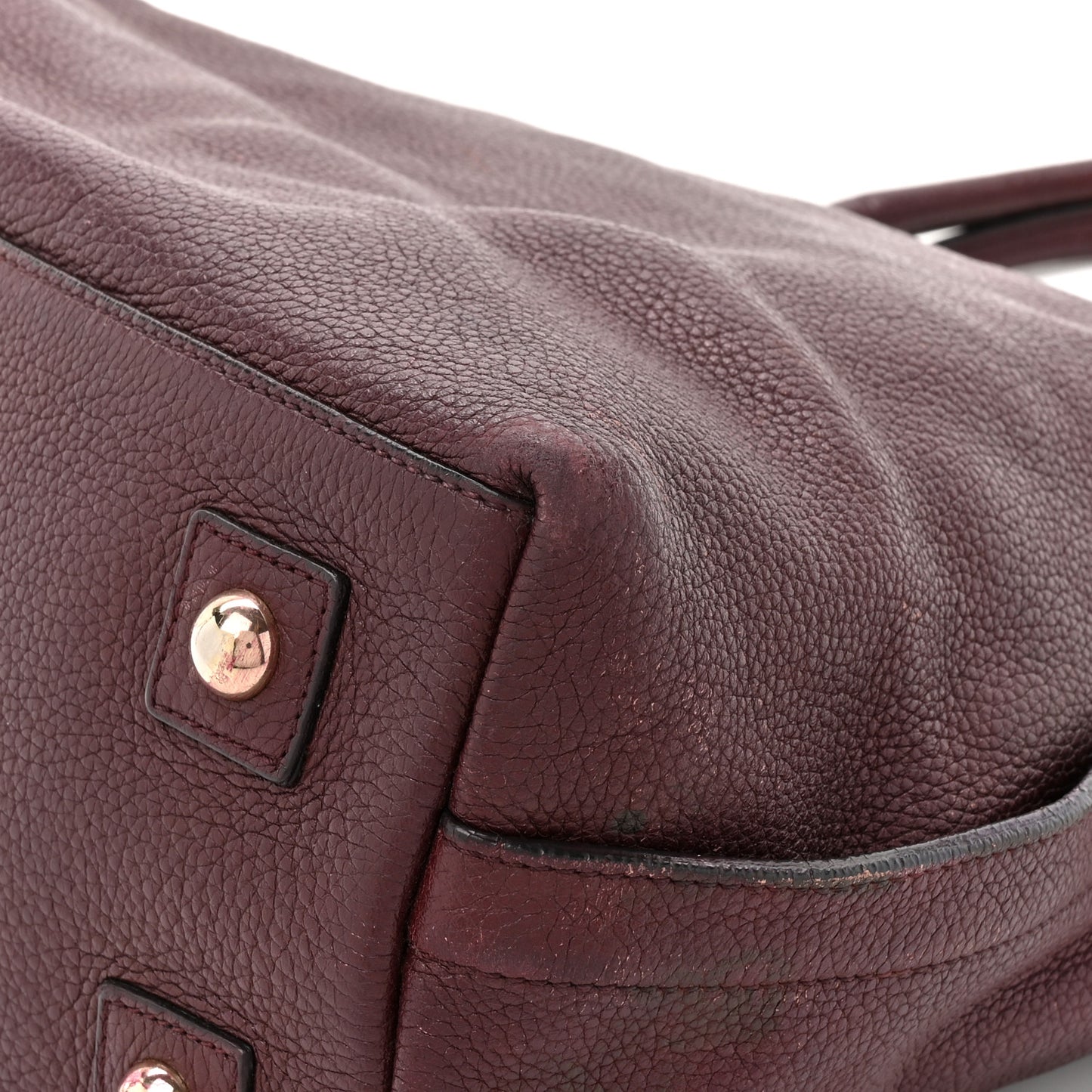 Classic Grained Calfskin Alice Satchel Oxblood
