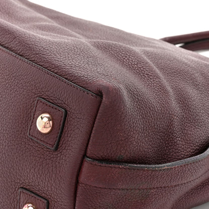 Mulberry Classic Grained Calfskin Alice Satchel Oxblood 20 of 20