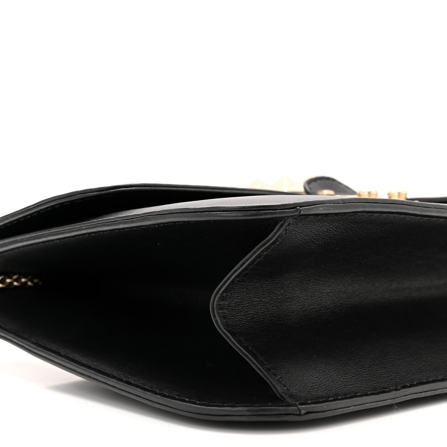 Valentino Garavani Vitello Large Glam Lock Rockstud Flap Black 8 of 9