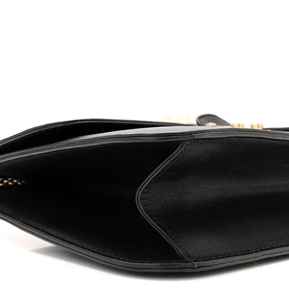 Valentino Garavani Vitello Large Glam Lock Rockstud Flap Black 8 of 9