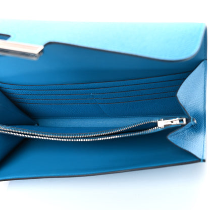 Hermes Epsom Alligator Lizard Constance Wallet To Go Bleu Frida Etrusque Ombre 5 of 8