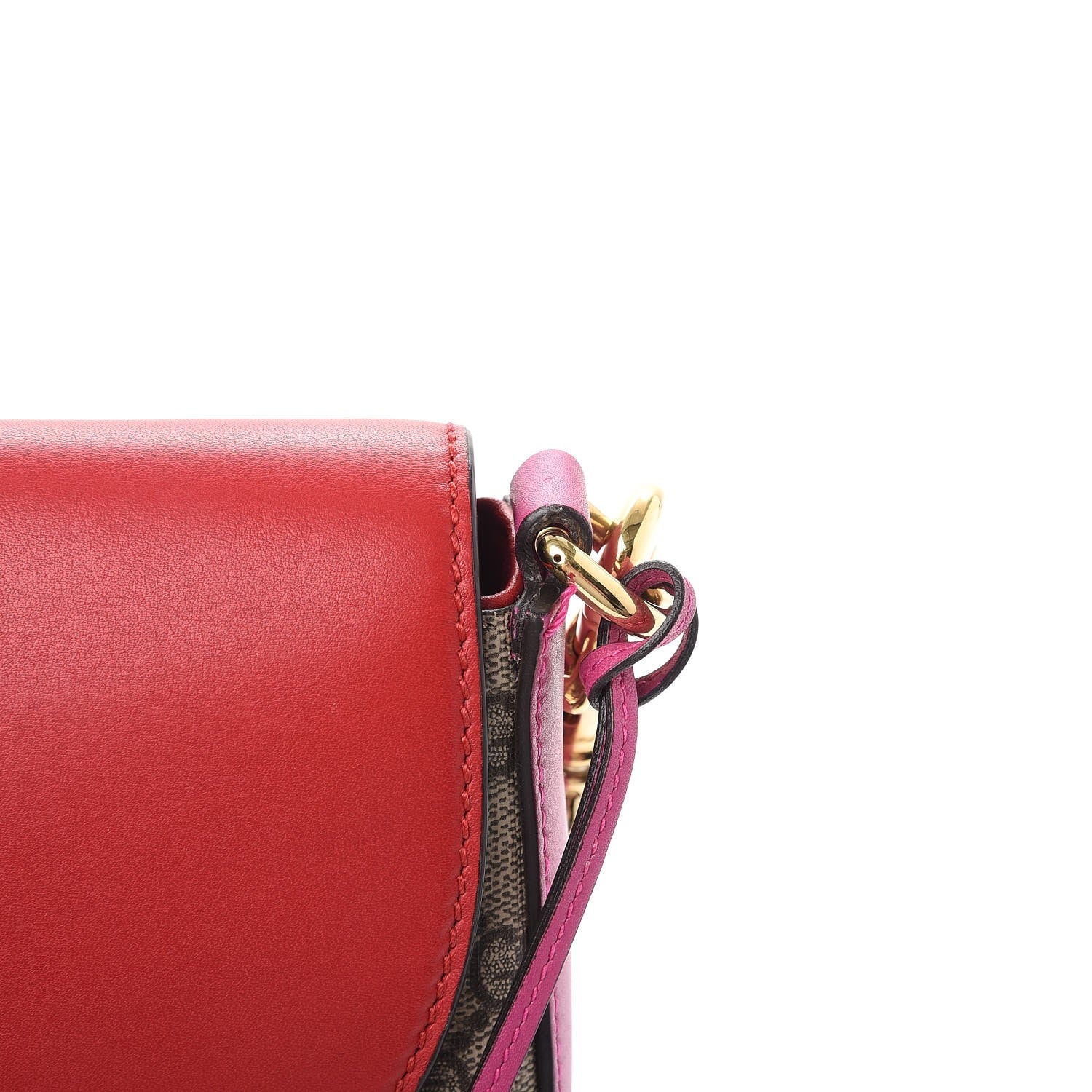 Gucci GG Supreme Monogram Calfskin Web Medium Padlock Messenger Shoulder Bag Beige Hibiscus Red New Rosette 8 of 10