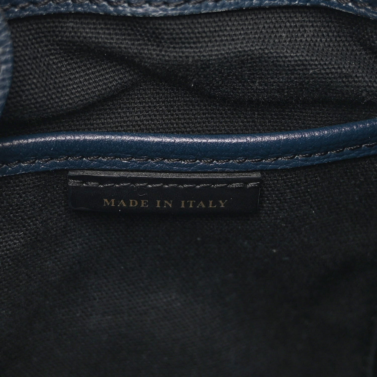 Burberry Grainy Calfskin House Check Small Banner Tote Ink Blue 7 of 12