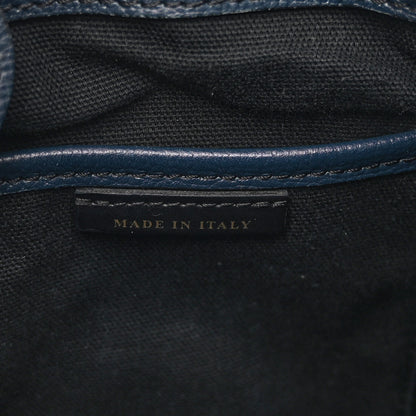Burberry Grainy Calfskin House Check Small Banner Tote Ink Blue 7 of 12