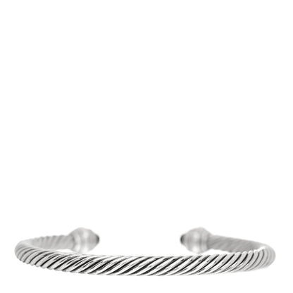 David Yurman Sterling Silver 14K Yellow Gold Black Onyx 5mm Cable Classics Bracelet 3 of 4