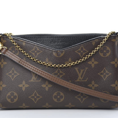 Louis Vuitton Monogram Pallas Clutch Black 8 of 12