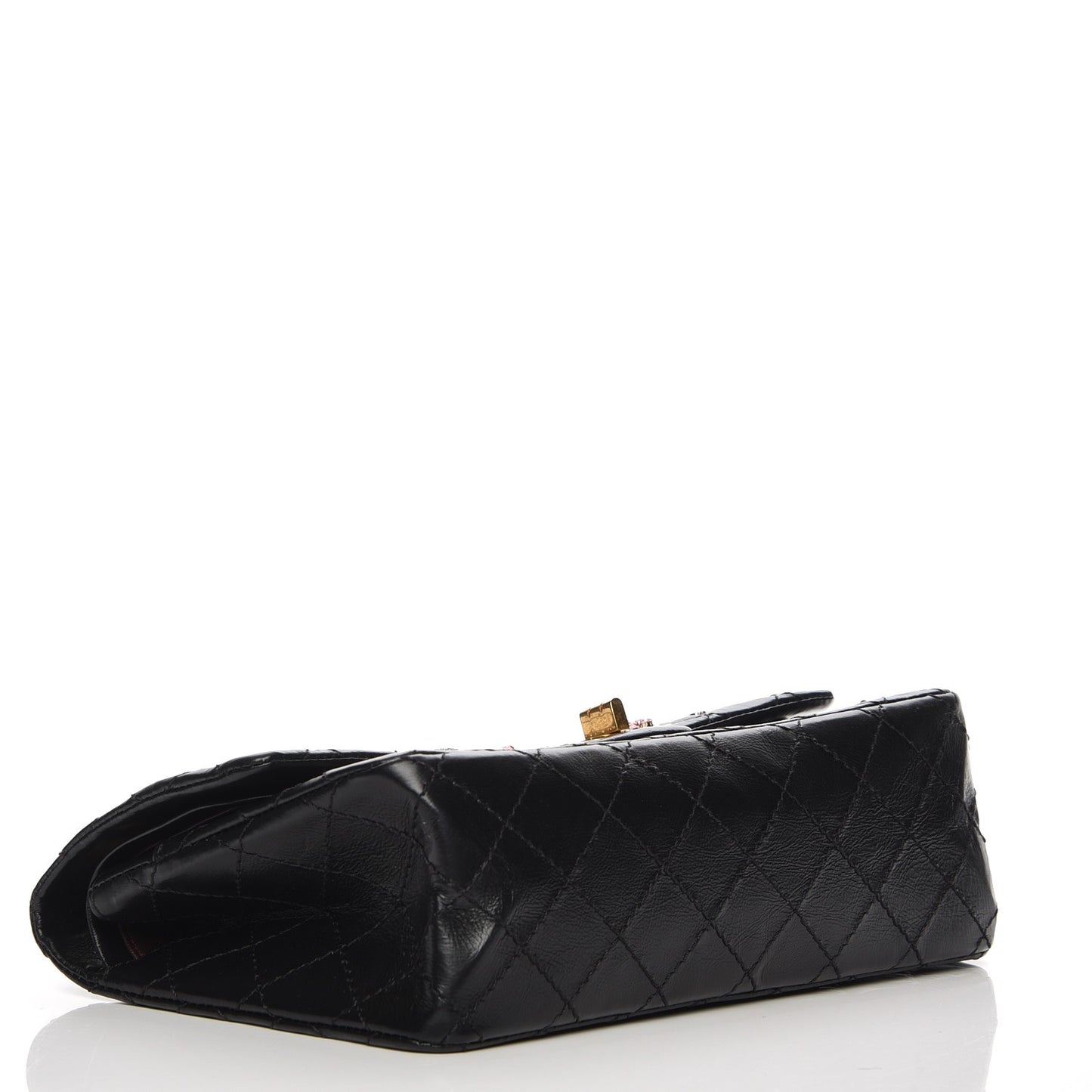 Aged Calfskin Lucky Charms 2.55 Reissue 225 Flap Black