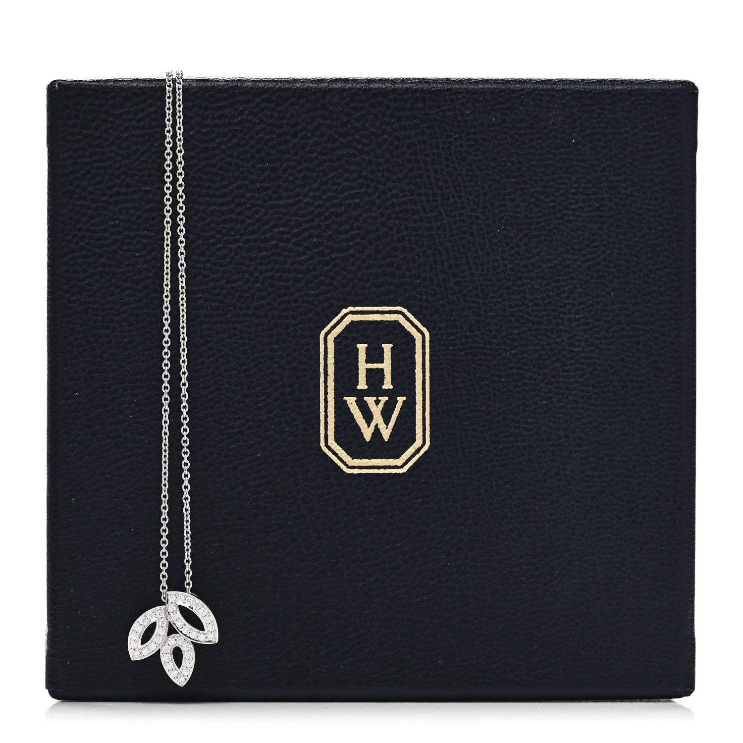Harry Winston Platinum Diamond Small Lily Cluster Pendant Necklace 6 of 6