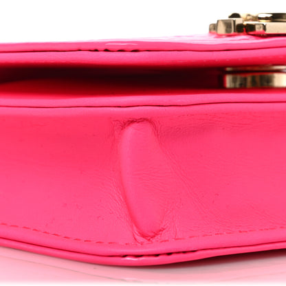 Chanel Patent Chevron Boy Flap Waist Belt Bag Pink 9 of 10