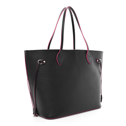 Louis Vuitton Epi Neverfull MM Black Hot Pink 4 of 13
