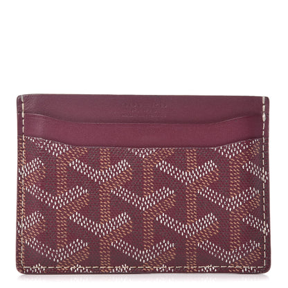 Goyard Goyardine Saint Sulpice Card Holder Bordeaux 1 of 8