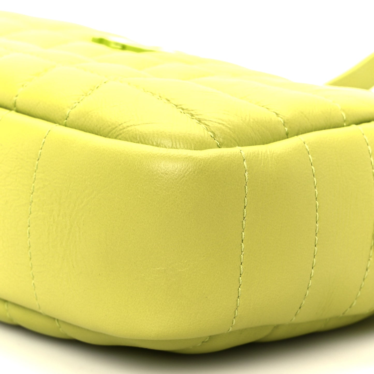 Lambskin Quilted Mini Lola Camera Bag Vivid Vivid Lime