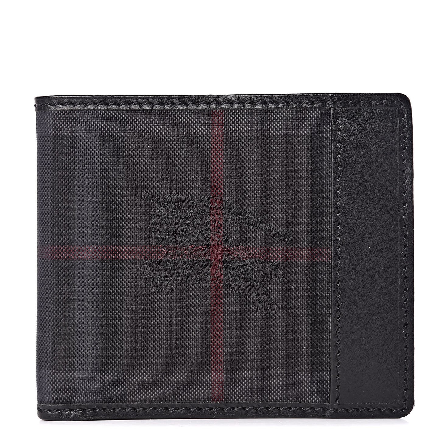 Horseferry Check BBi-Fold Wallet Charcoal Black