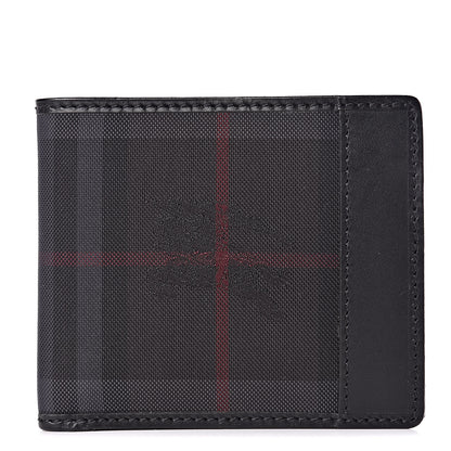 Burberry Horseferry Check BBi-Fold Wallet Charcoal Black 1 of 8