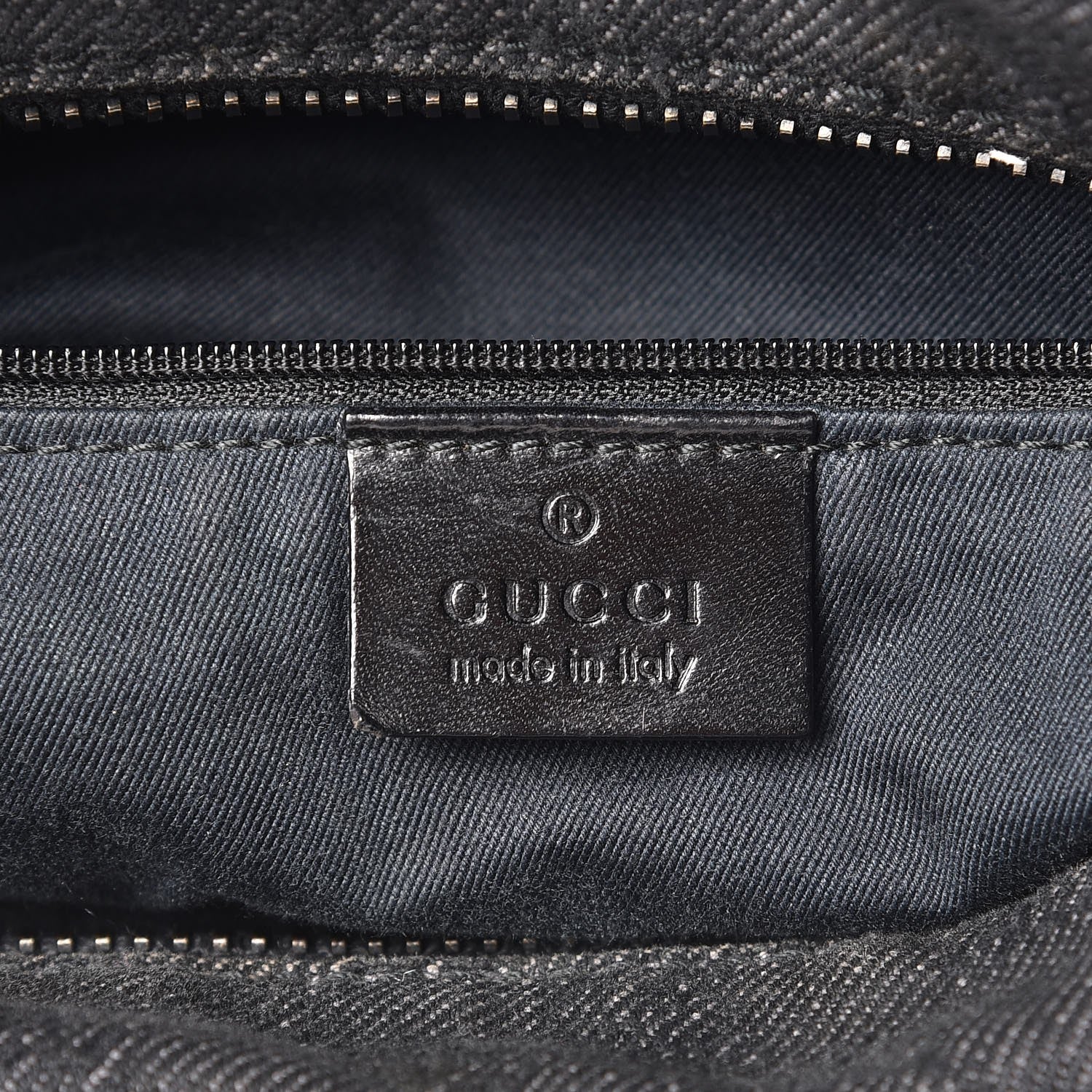 Gucci Denim Monogram Hobo Black 7 of 25