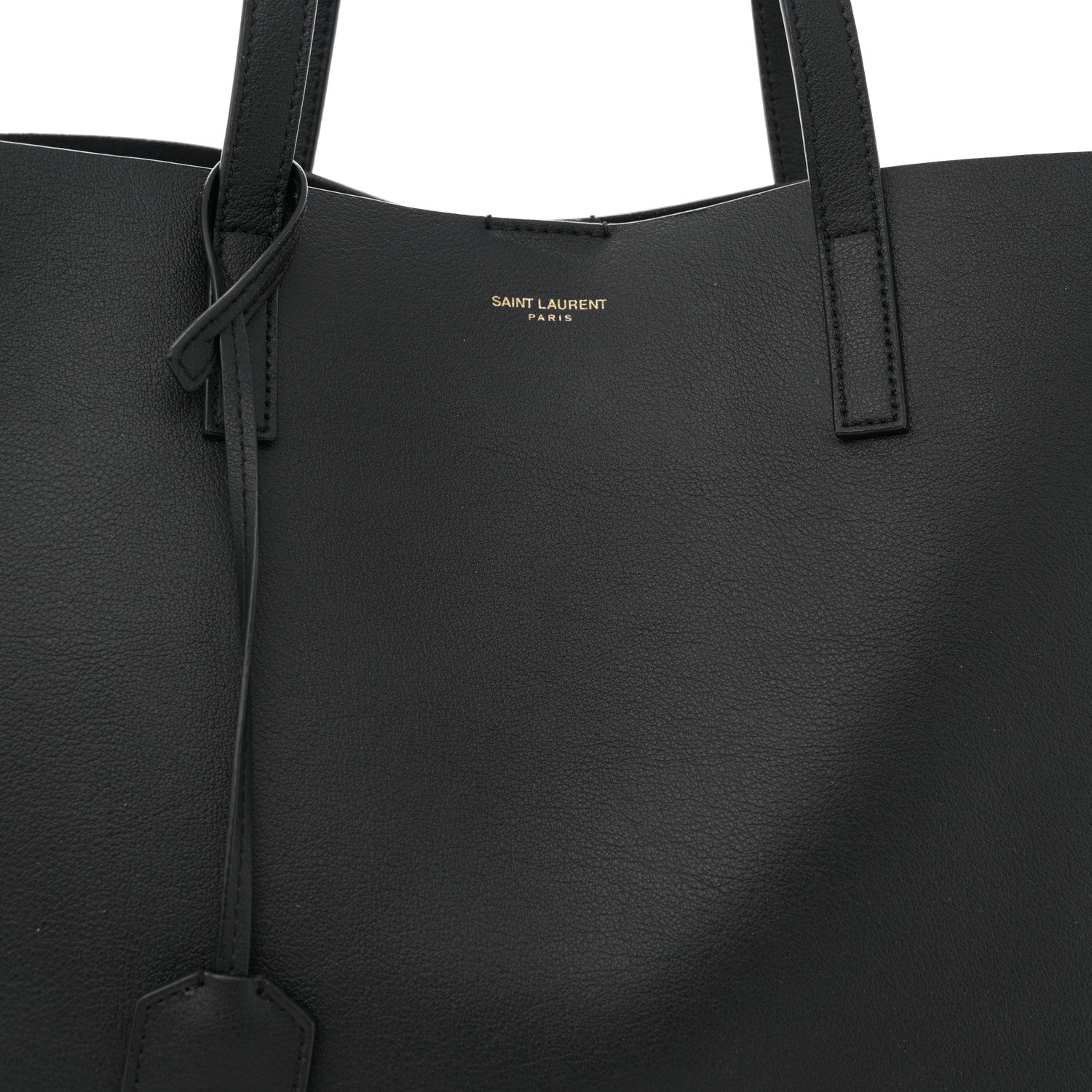 Saint Laurent Calfskin Large Shopping Tote Black 9 of 12