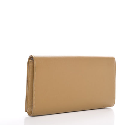 Saint Laurent Calfskin Large Belle De Jour Clutch Beige 3 of 7